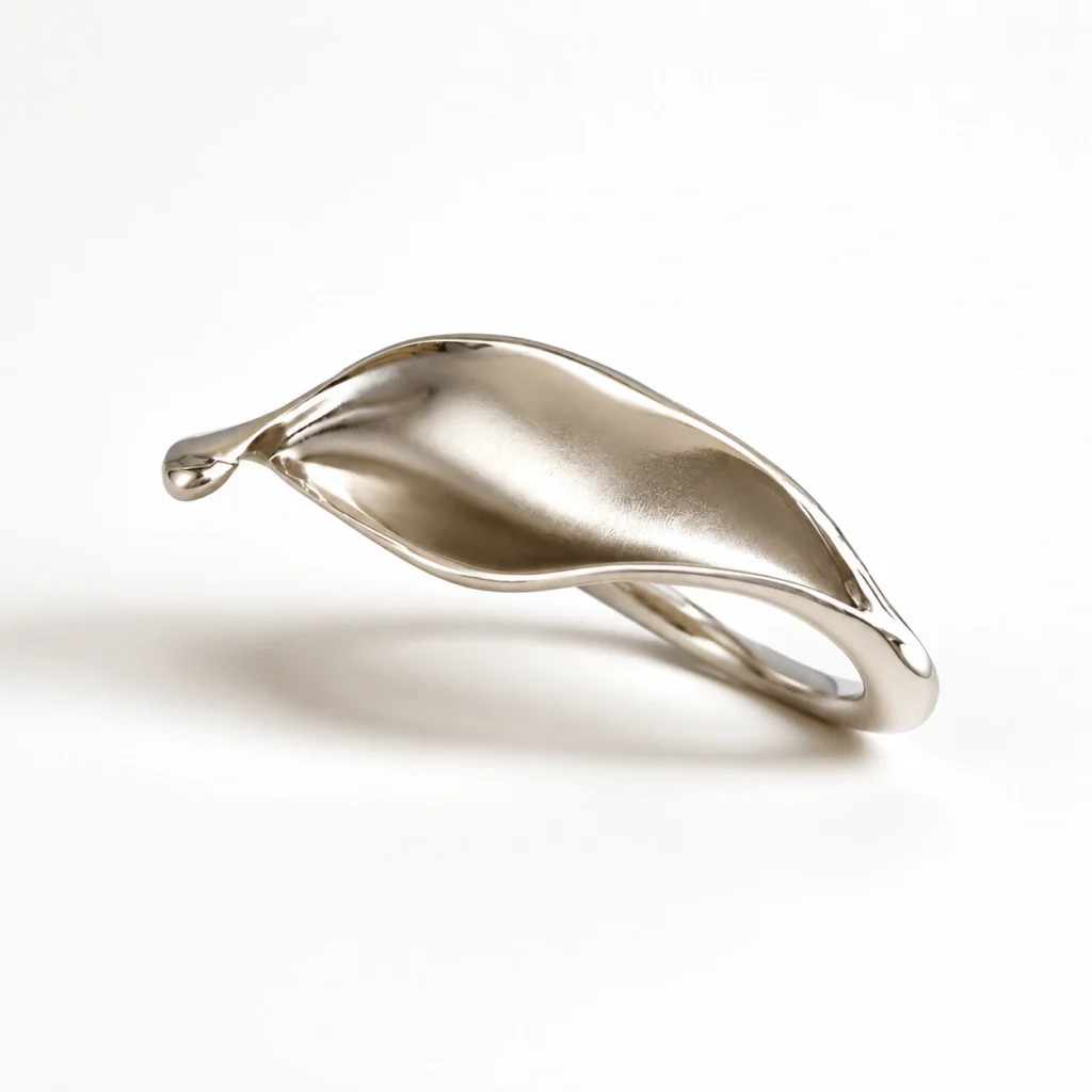 Leaf Wrap Statement Ring – Adjustable Gold & Silver Alloy Ring
